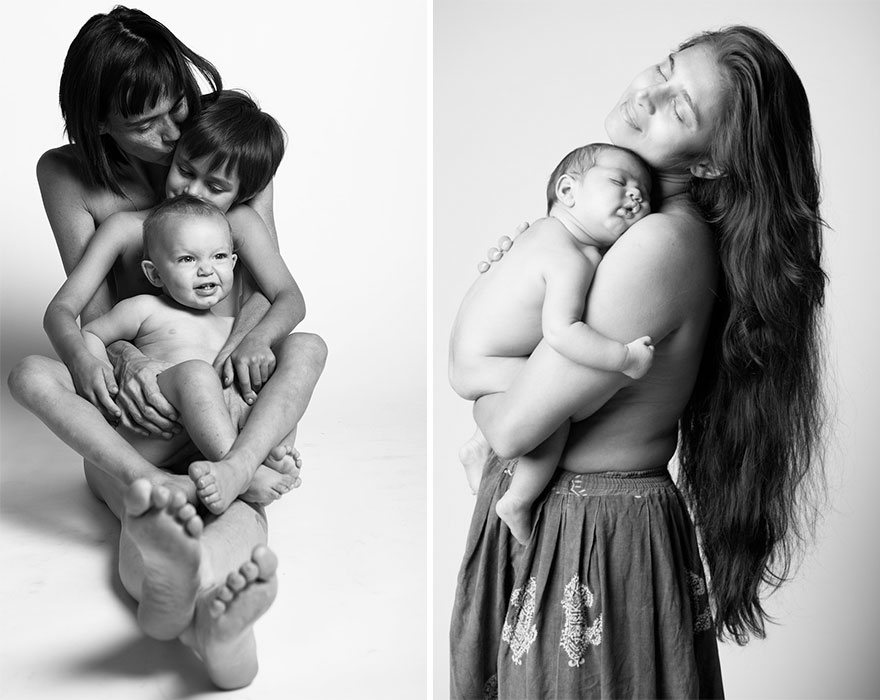 Bir fotoğraf projesi "A Beautiful Body": Kusurlarıyla "güzel" anneler